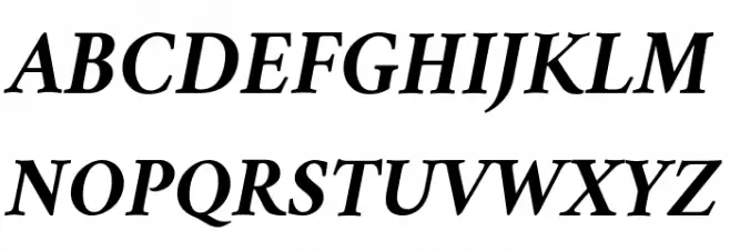 Amiri Bold Italic 字体 大写