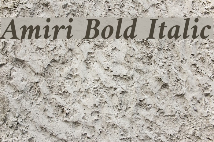 Amiri Bold Italic Font examples