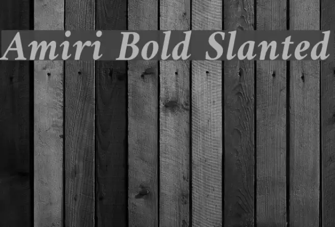 Amiri Bold Slanted Font examples