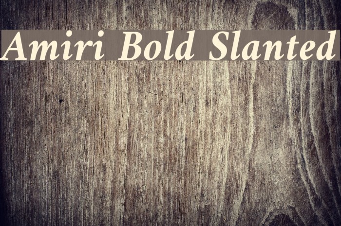 Amiri Bold Slanted Font examples