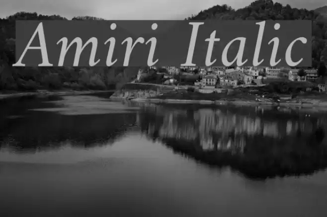 Amiri Italic Fonte examples