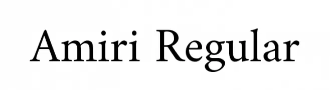 Amiri Regular  Скачать бесплатные шрифты