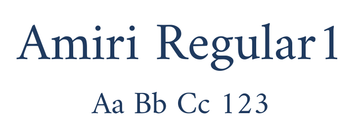 Amiri Regular1 Font Preview
