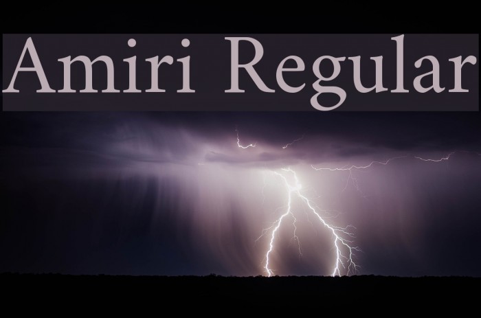Amiri Regular Font examples