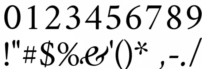 Amiri Slanted Font OTHER CHARS