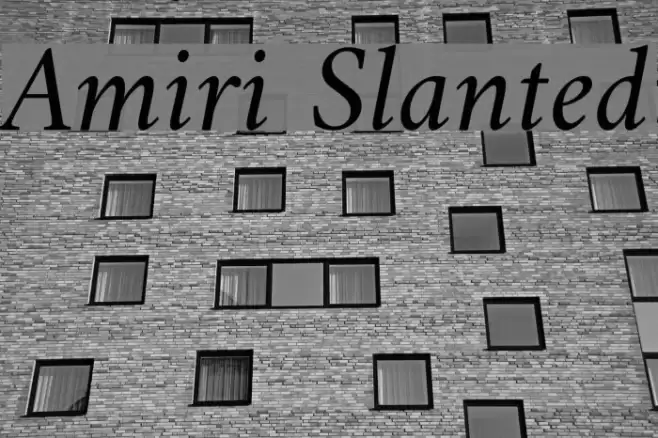 Amiri Slanted Font examples