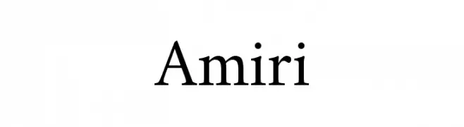 Amiri  Frei Schriftart Herunterladen