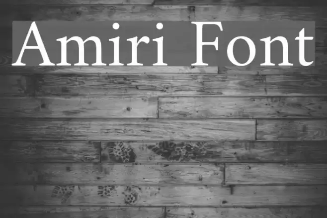 Amiri Font examples