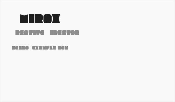 Amirox Business Card