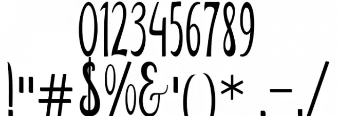 Amirul Free Font OTHER CHARS