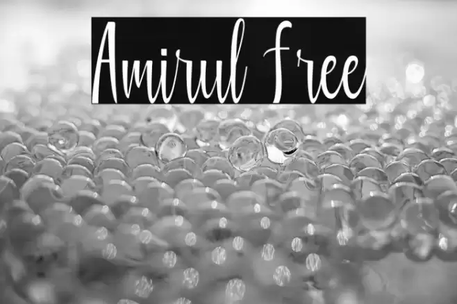 Amirul Free Font examples