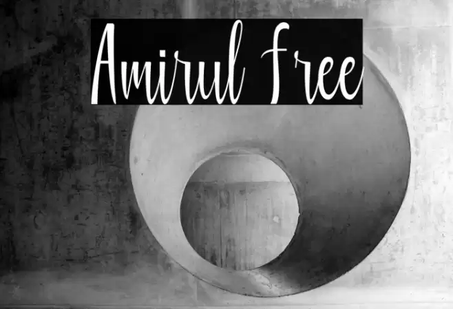 Amirul Free Font examples