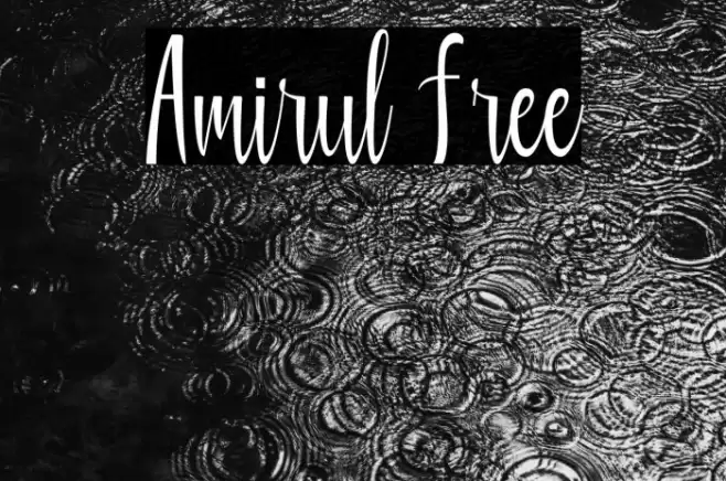 Amirul Free Font examples