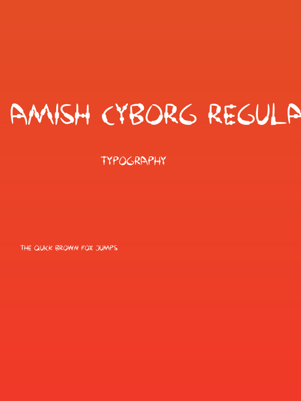 Amish Cyborg Regular Poster