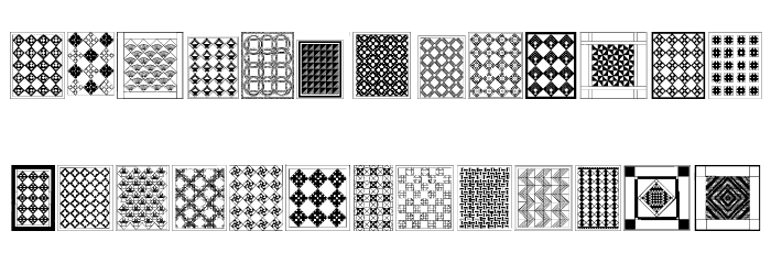 Amish Quilts Font LOWERCASE