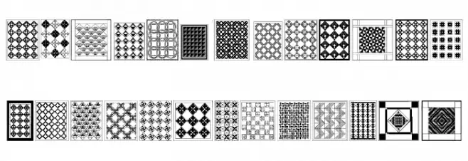 Amish Quilts Caratteri MINUSCOLO