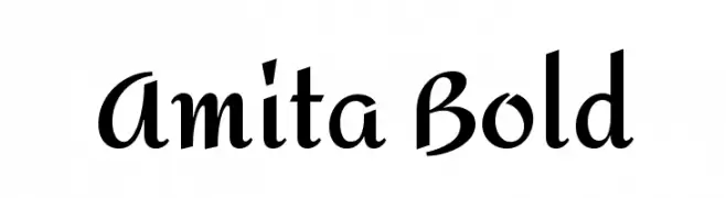 Amita Bold  Скачать бесплатные шрифты