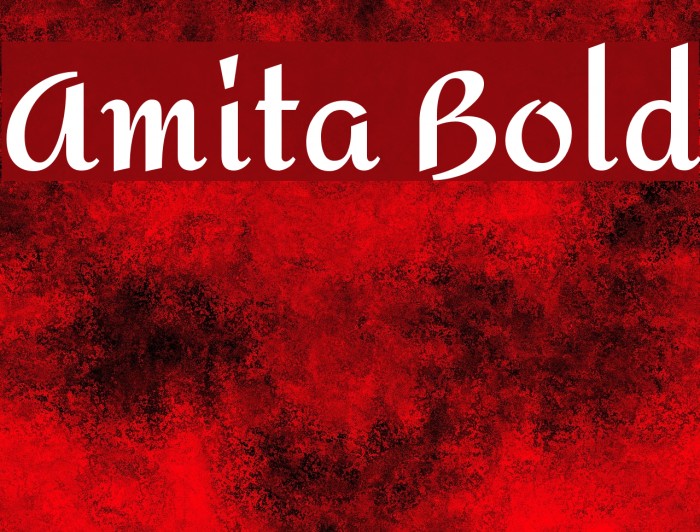 Amita Bold फ़ॉन्ट examples