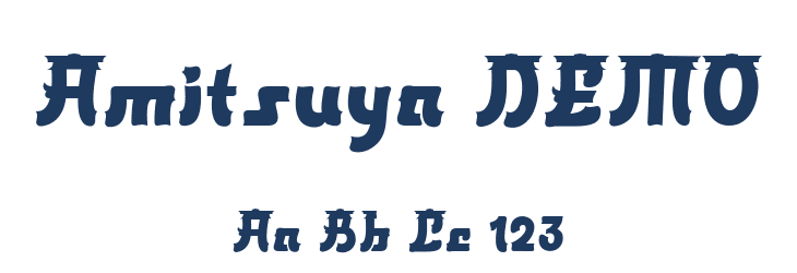 Amitsuya DEMO Font Preview