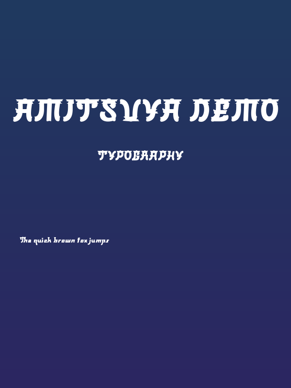 Amitsuya DEMO Poster