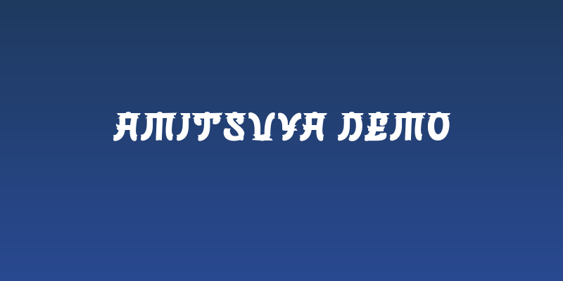 Amitsuya DEMO Social Header
