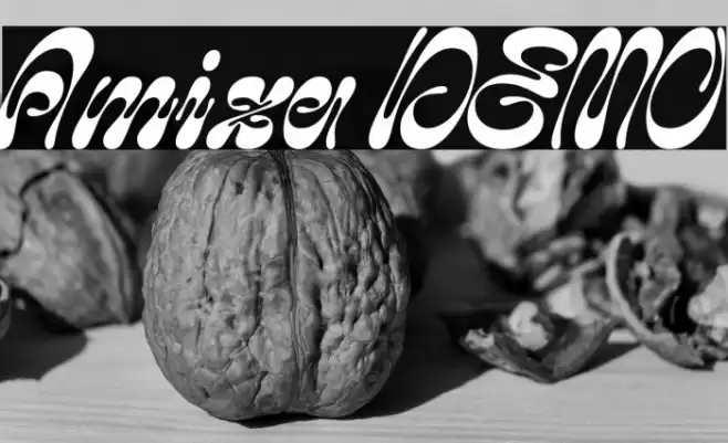 Amiza DEMO Font examples