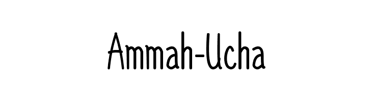 Ammah-Ucha  Descarca Fonturi Gratis