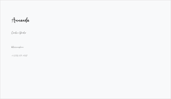 Ammanda Business Card