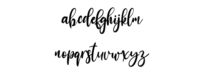 Ammanda Font LOWERCASE