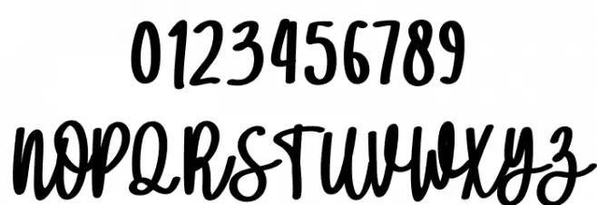 Ammelia FREE Font Alte caractere