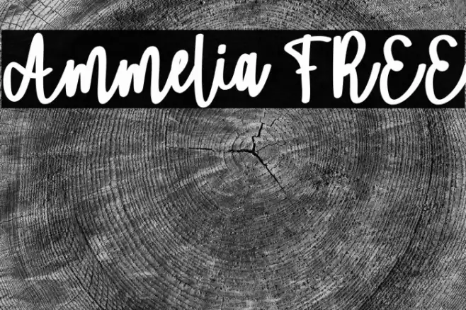 Ammelia FREE Font examples