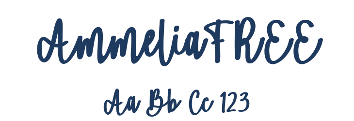 AmmeliaFREE Font Preview