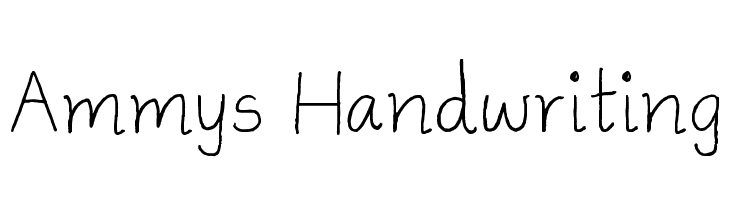 Ammys Handwriting Font