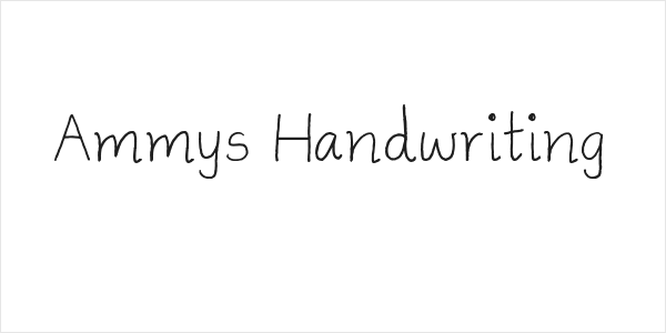 Ammys Handwriting Logo