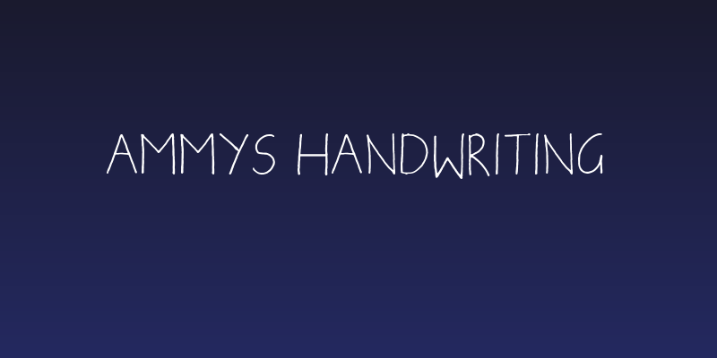 Ammys Handwriting Social Header