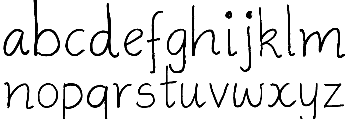Ammys Handwriting フォント 小文字