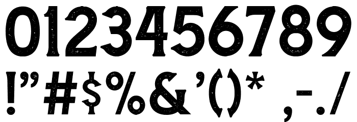 AmnestiaDistressed Font OTHER CHARS