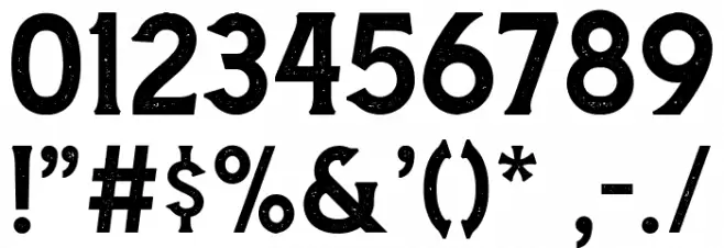 AmnestiaDistressed Font OTHER CHARS