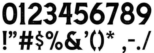 AmnestiaDistressed Font OTHER CHARS