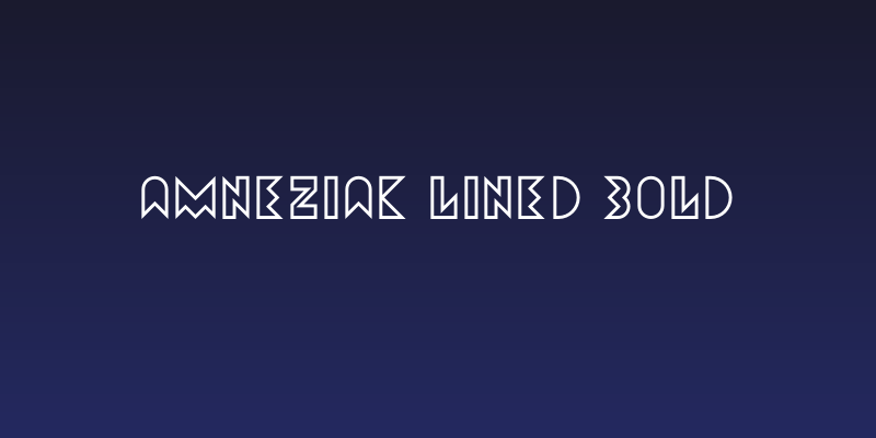Amneziak Lined Bold Social Header