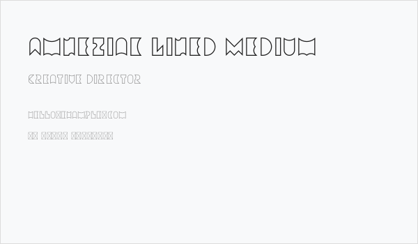 Amneziak Lined Medium Business Card