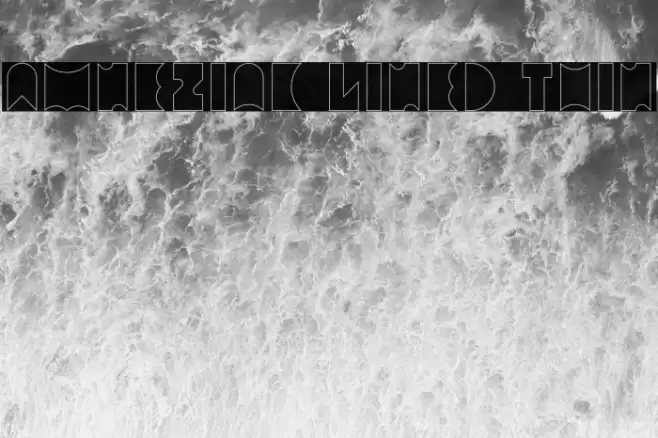 Amneziak Lined Thin Font examples