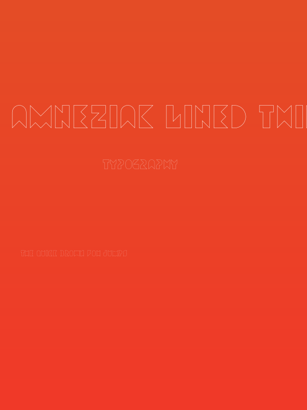 Amneziak Lined Thin Poster