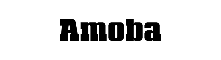 Amoba  font caratteri gratis