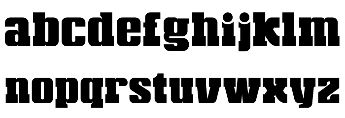 Amoba Font LOWERCASE