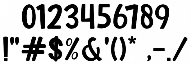 Amoeba Square Font OTHER CHARS