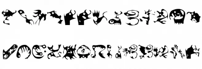 AmoebaTs Schriftart Groß