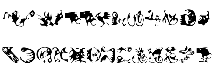AmoebaTs Font LOWERCASE