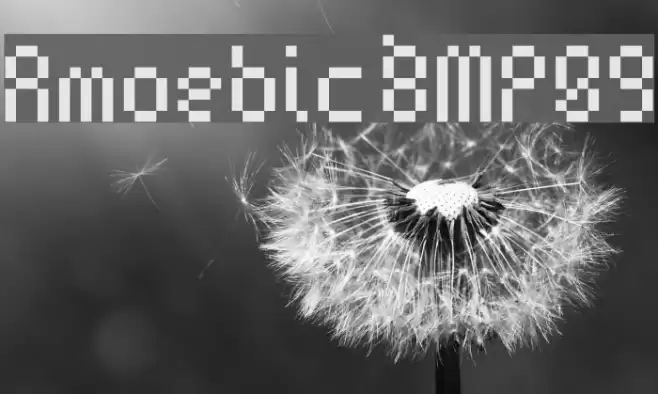 Amoebic BMP09 Font examples