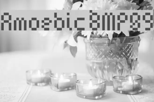 Amoebic BMP09 Font examples